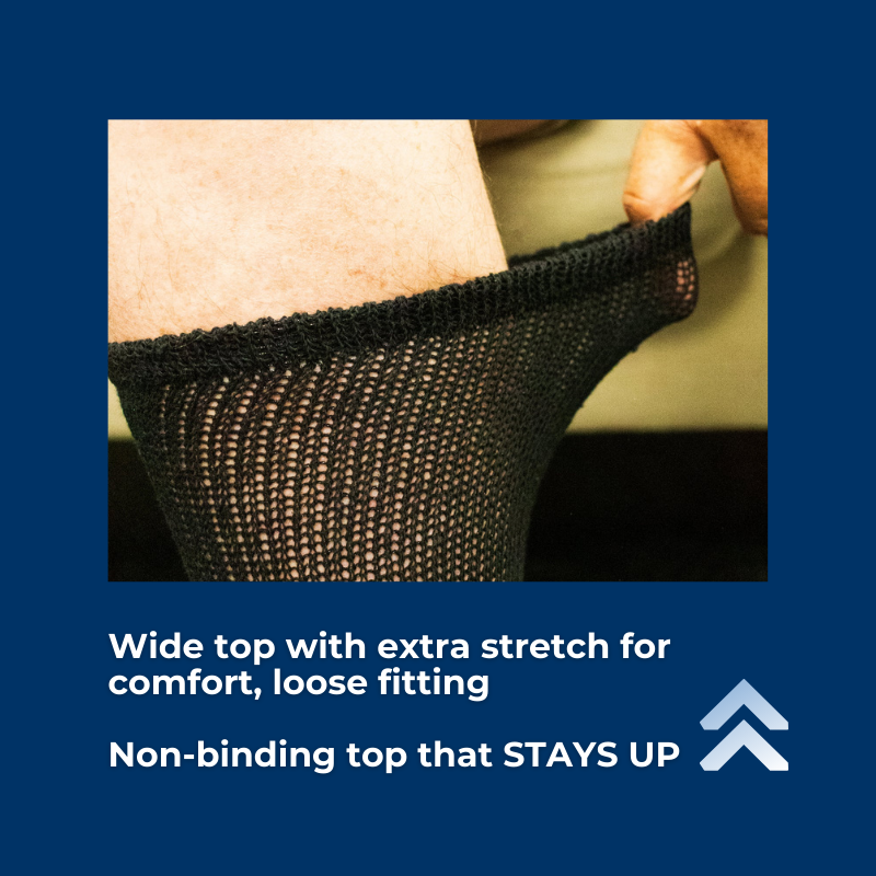 Men's Cotton Diabetic Crew Socks (6 Pair)